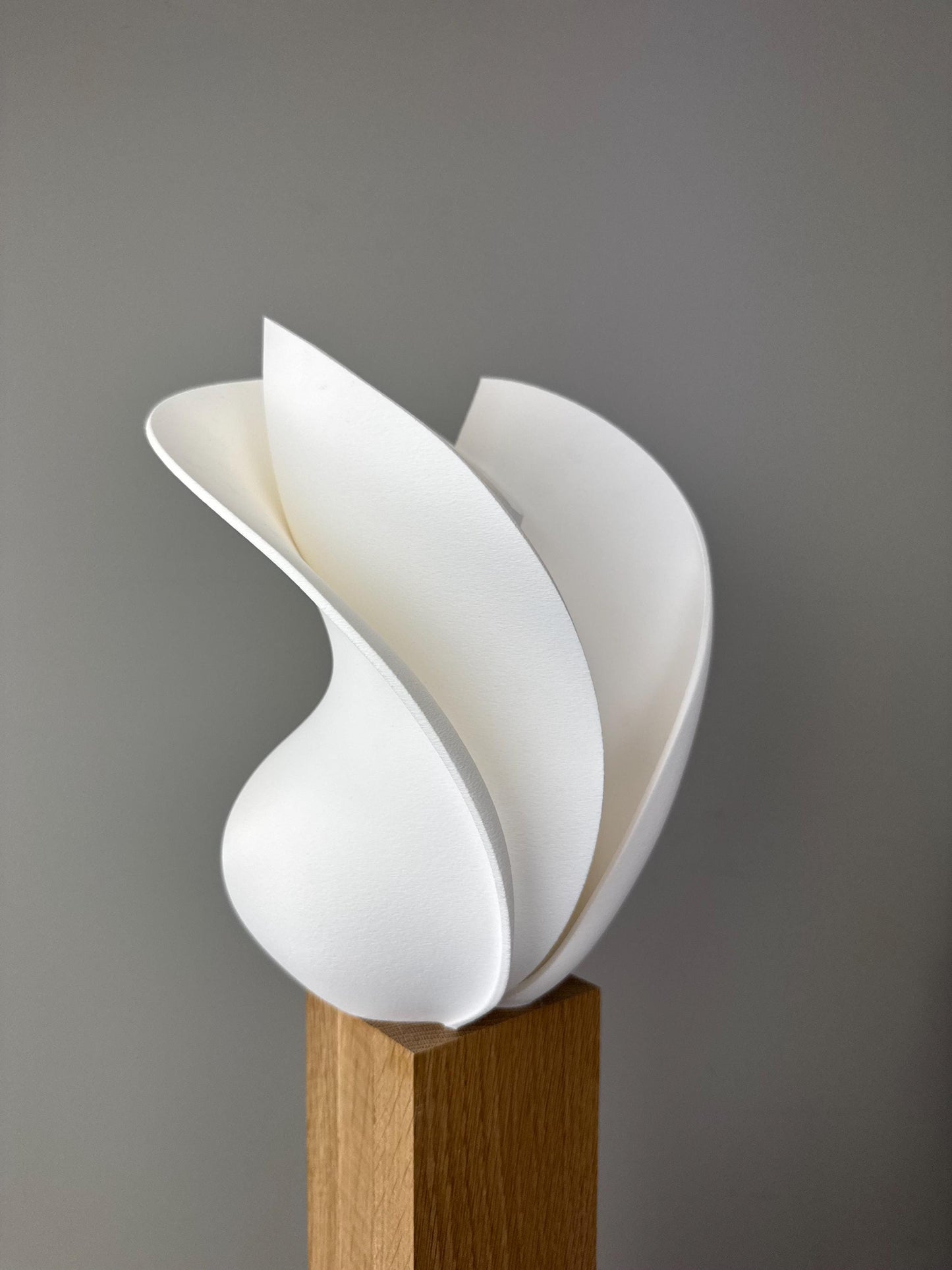 Abstract flower vase for mantel, Modern wavy vase with layered design, Futuristic decoration for dry flower display, New home useful gift