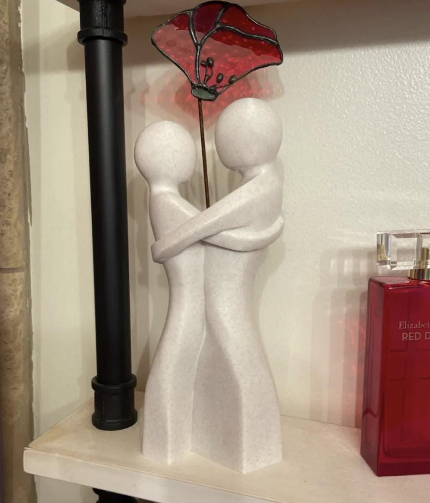 Loving Embrace - Unique Decorative Vase for Home Decor Sculpture Centerpiece