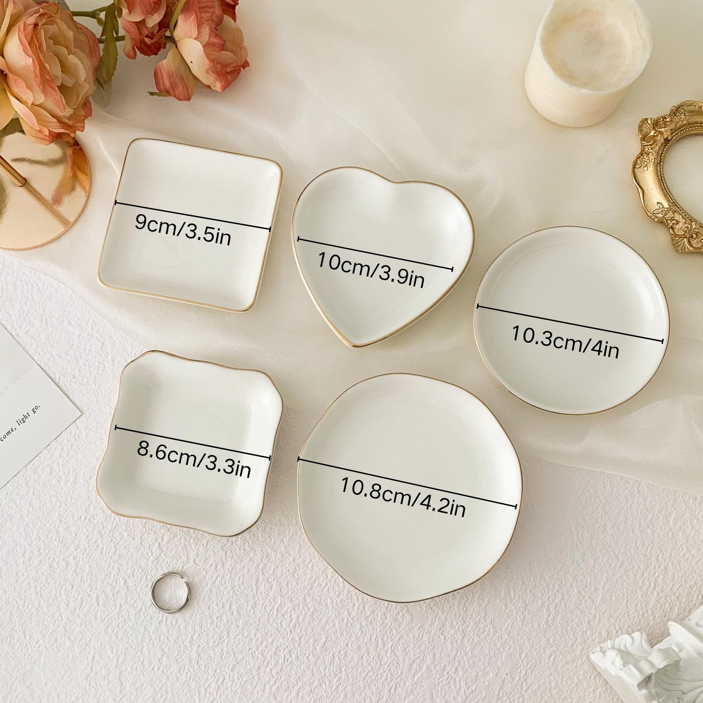 Personalised Birth Flower Trinket Dish/ Custom Watercolor Flower Ring Dish/ Christmas Gifts/ Wedding Bridesmaid Gift/ Birthday Jewelry Dish