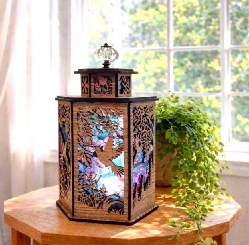 Hummingbird Lantern Light, Bird Lover Gift, Memorial Lantern